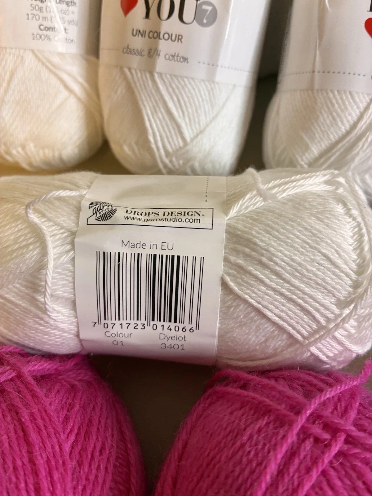 LOT OF 44 Drops Yarn Assorted Cotton Saffron image 6