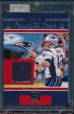 TOM BRADY/JIMMY GAROPPOLO 2017 DONRUSS PASSING THE TORCH DUAL JERSEY #D/49 SP!