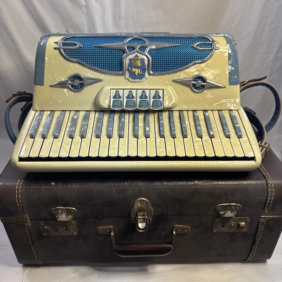 CASTIGLIONE DETROIT Accordion Made in Italy Blue - Image 2 of 4