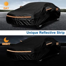 Up to 201'' Full Car Cover for Sedan Waterproof Outdoor Protection All Weather