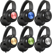 Kids Headphones Bulk for School, 6-Pack Class Headphones Wired with Microphone f