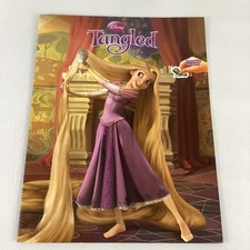 Disney Tangled Sticker Book Princess Rapunzel Reusable Stickers Flynn Rider 2010