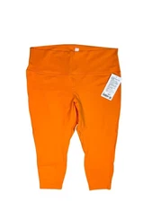 Lululemon Double-Lined Align High-Rise Pant 25" Size 20 Orange Flash