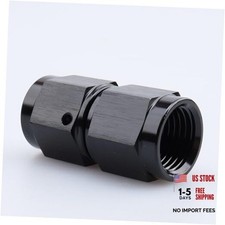 -16 AN Female to -16 AN Female Straight Swivel Coupler Union 16AN Black 0