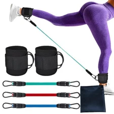 Ankle Resistance Bands with Cuffs Exercise Fitness for Strength Training Working