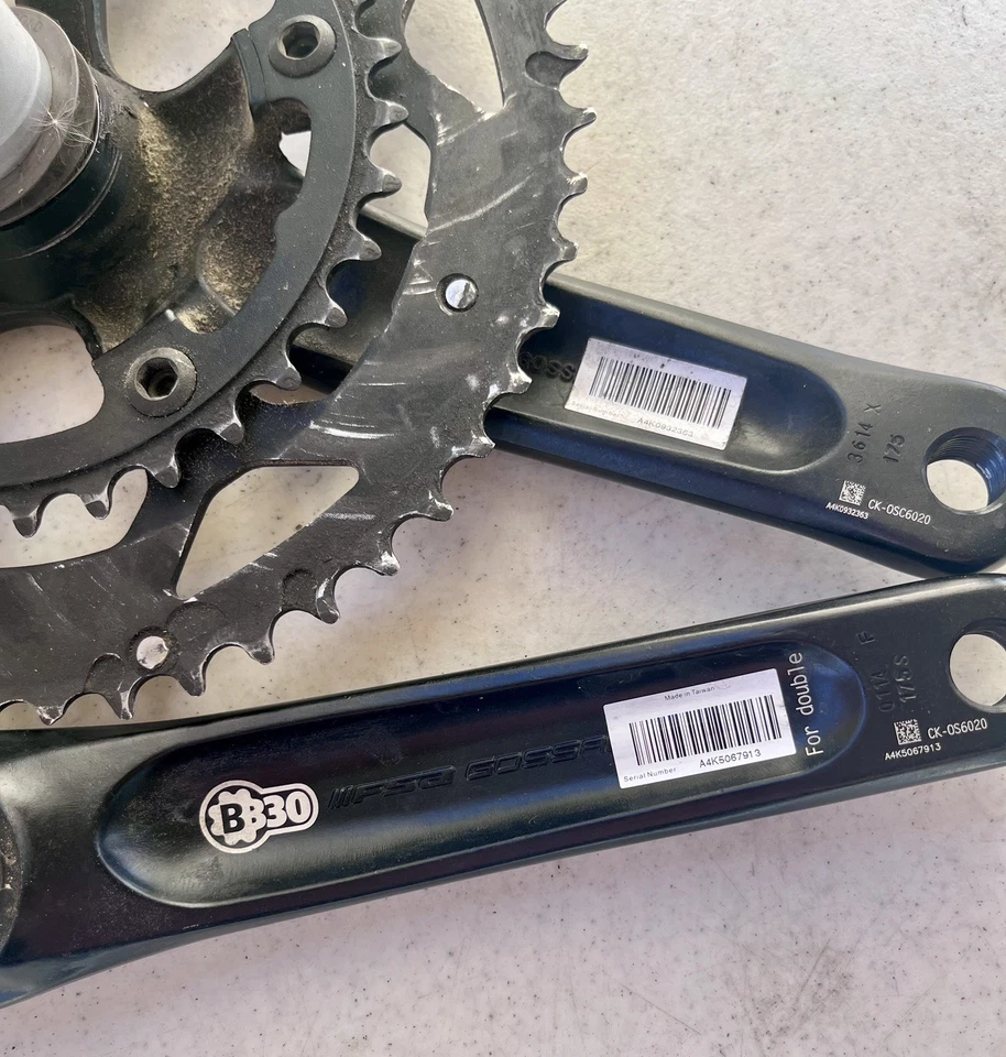 FSA Gossamer cranks Crankset 175mm 50/34t 10/11 Speed 110 BCD - Image 4 of 4