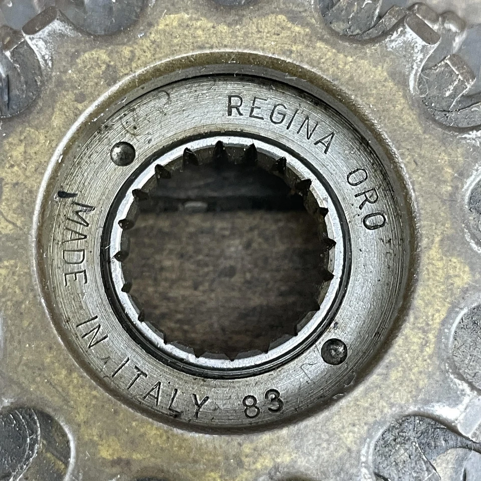 De colección Regina ORO 6 velocidades rueda libre 21t 21-13 inglés hecho en Italia 1983 carretera Foto 4 de 4