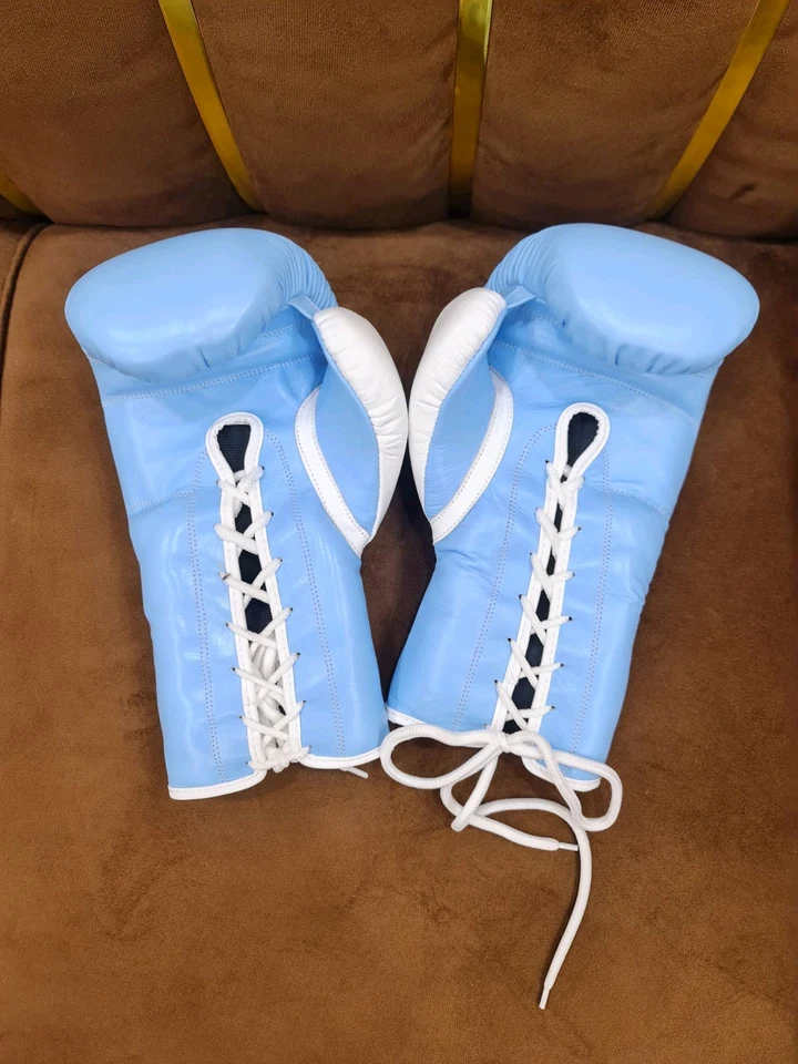 Guantes de Boxeo Fly Superlace X Con Cordones Tipo Pro Sparring TraGloves 8oz-16oz Foto 4 de 4