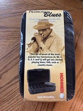 Piedmont Blues Seven Piece Harmonica Set With Custom Carrying Case, Hohner, PBH7