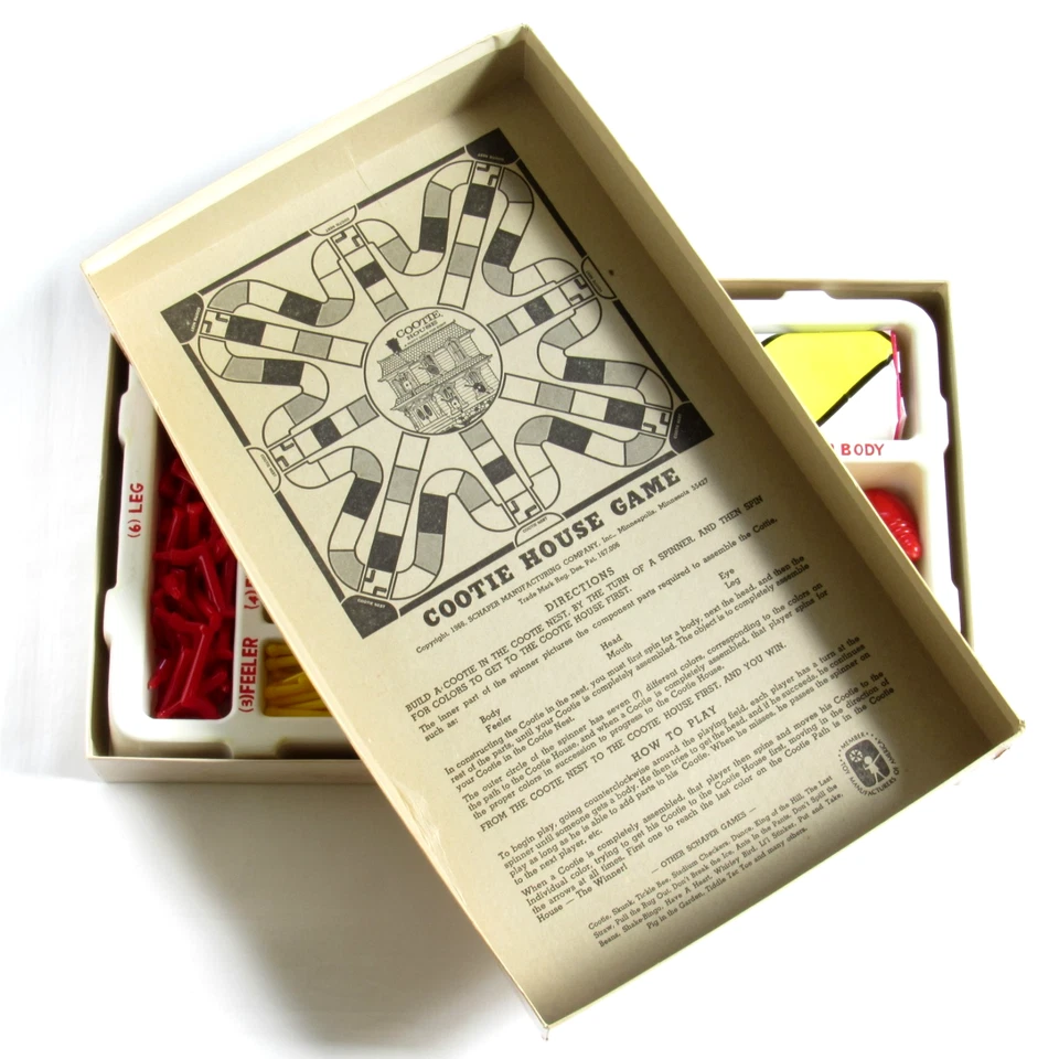 Cootie House Board Game 1966 Schaper Manufacturing Vintage - Image 2 of 4