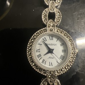 Vintage Armitron Now Women's Watch Rhinestones Quartz See Pics For Details