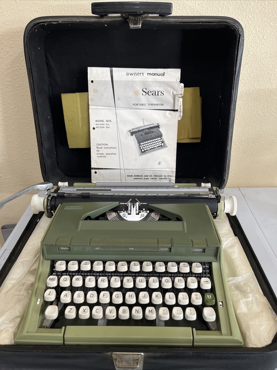 1970s Sears Newport “St Patrick's Typewriter” TESTED/GREAT