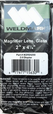 Weldmark 2.0 Diopter Magnifying Glass Lens 8GM24200 [Lot of 4] NOS | eBay