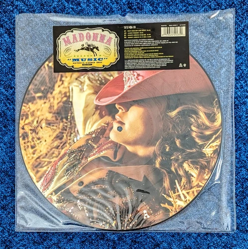 MADONNA MUSIC 12'' VINYL PICTURE DISC RECORD EU LP MAXI RECORD Promo Hype 2000