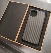 Genuine Carbon Fiber Slim Case for iPhone 12/12 Pro Matte Armor Cover