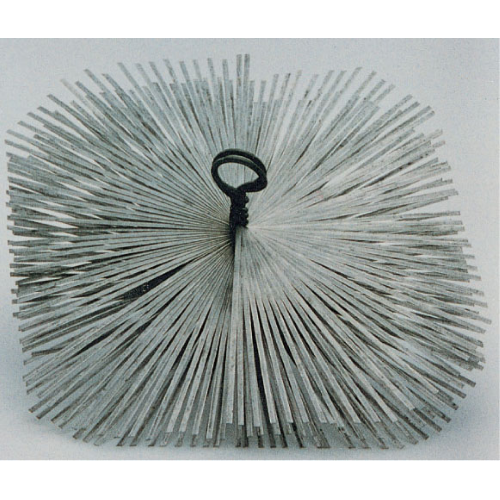 scovolo quadro in acciaio 25x25 cm per pulizia canna fumaria camino caminetto