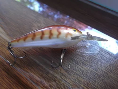 Hard to Find Rapala Wood Fat Rap FR-7 CW Crawdad Finland Made