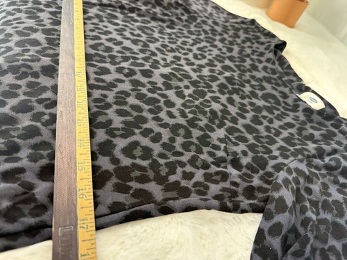 Abiti donna Old Navy taglia small nero stampa leopardata manica lunga campana chufes - Foto 7 di 10