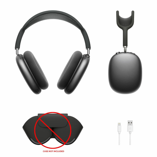 Apple AirPods Max Headphones & Lightning Cable No Smart Case (Space