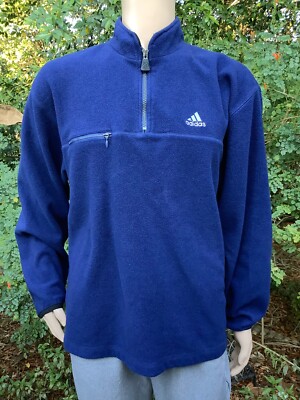 adidas vintage half zip