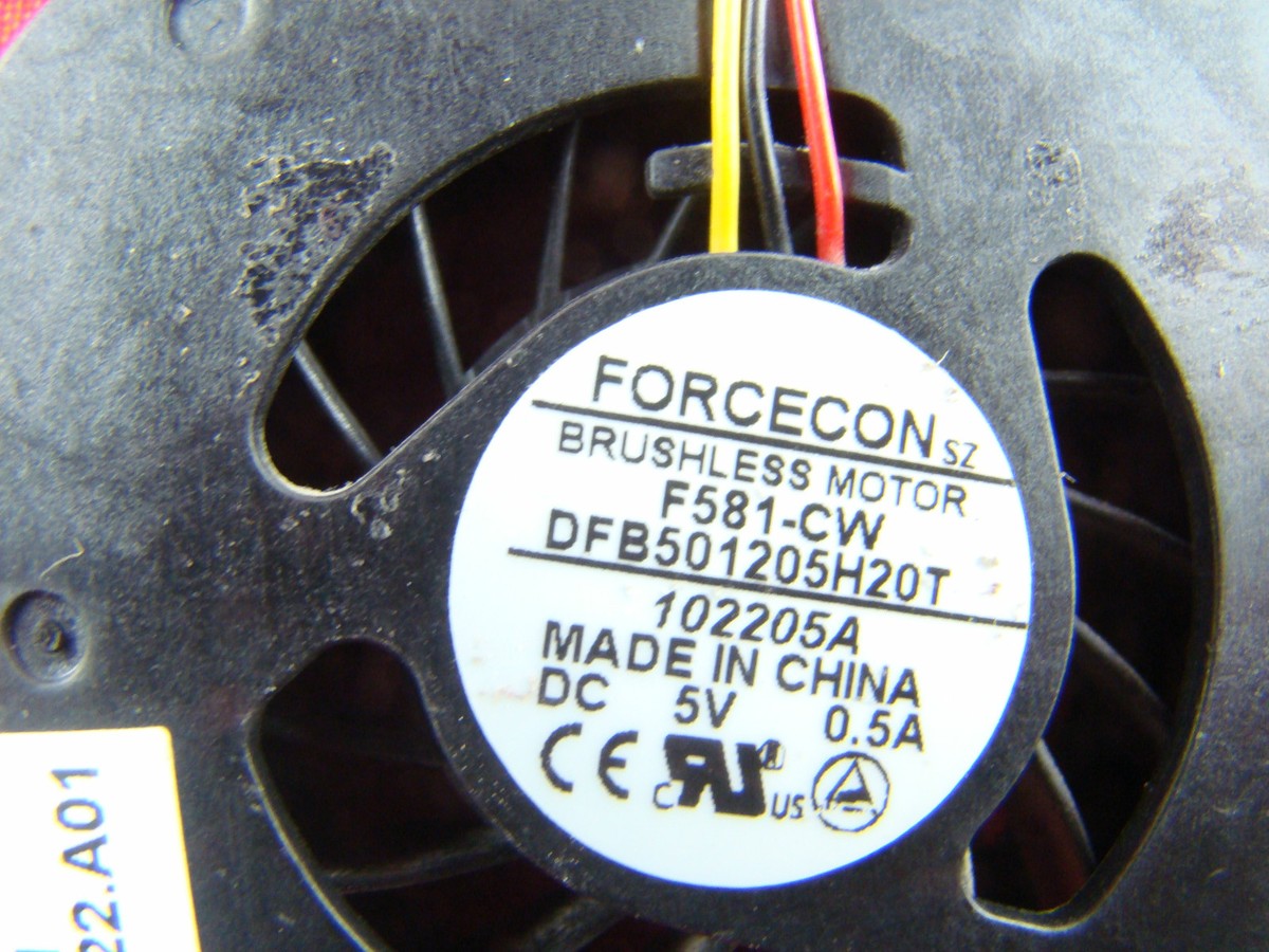 Forcecon Brushless Motor F581-CW DFB501205H20T 102205A DC5V 0,5A
