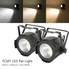2x 100W COB LED Par Can Light DMX Stage DJ Audience Blinder Light Party Lights