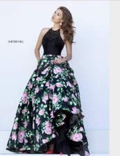 Sherri Hill Floral Ball Gown Size 2