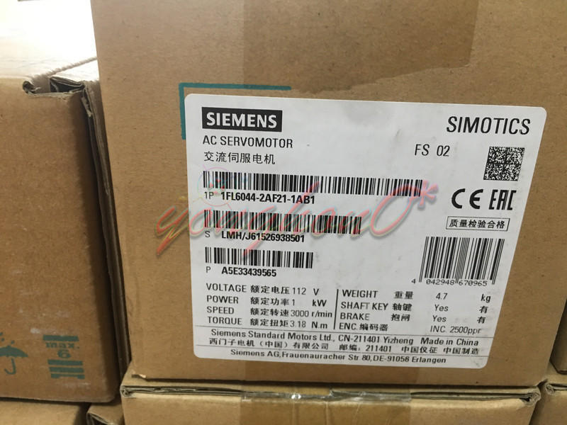 1PCS NEW SIEMENS SERVO MOTOR 1FL6044-2AF21-1AB1