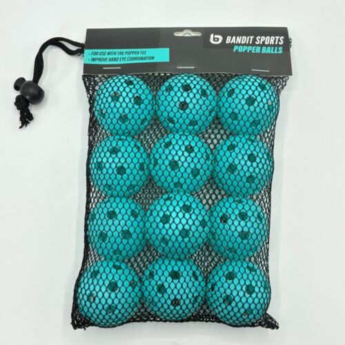 24 Bandit Sports Popper Tee Balls 2x12 Mini Plastic Training Baseballs 1.5" diam - Picture 3 of 10