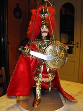 Marionette for collection Middle Ages knight Orlando Sicilian Pupi Made in Italy
