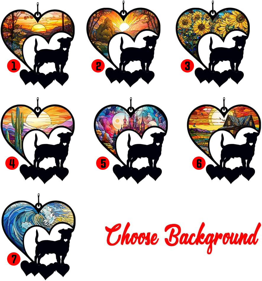 Dog Suncatcher Ornament Custom Dog Memorial Ornament Pet Loss Memorial Ornament eBay