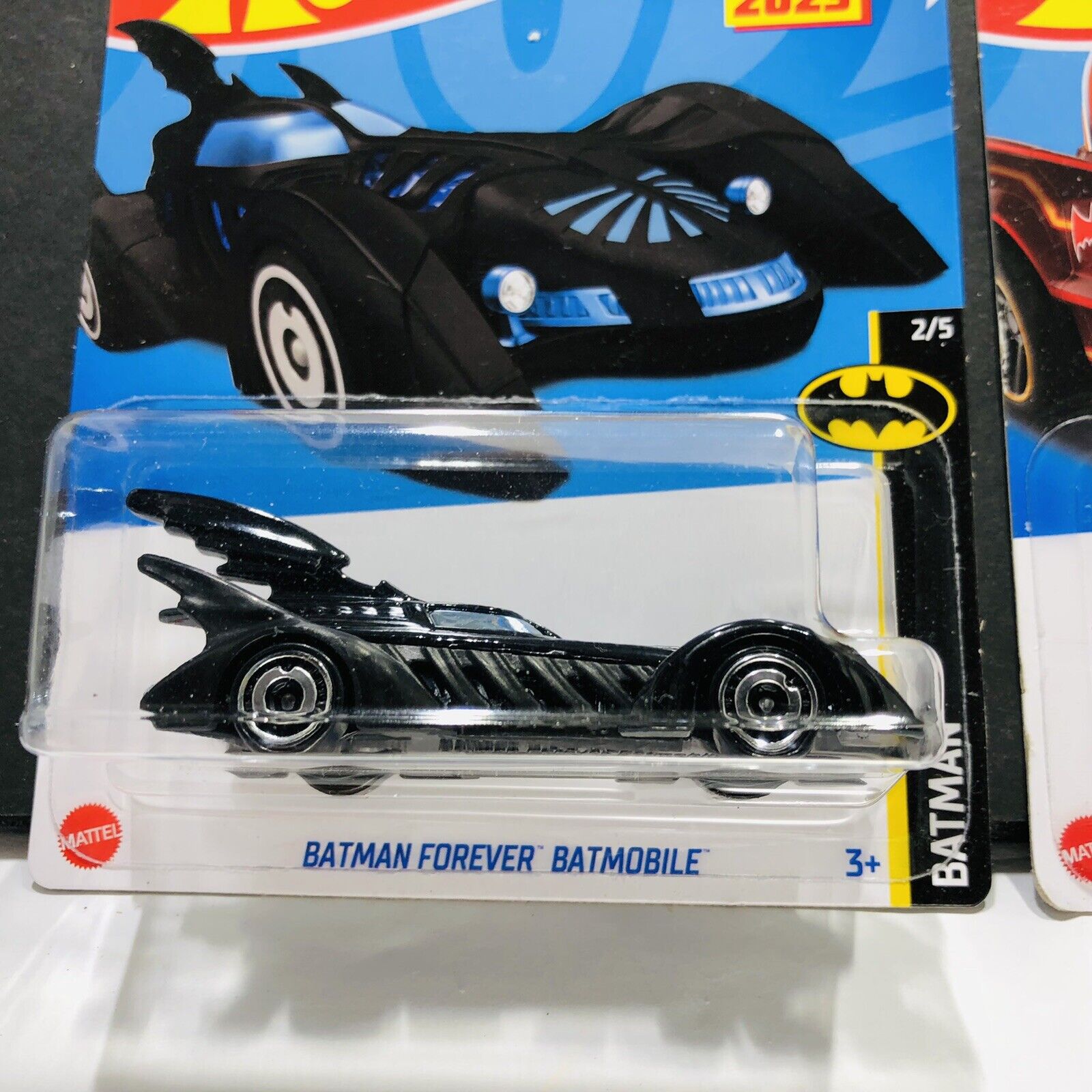 EXCLUSIVO Carrinho - Hot Wheels - DC Comics - Batman - Batmóvel - Preto  Detalhe Azul - Mattel