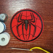 Spiderman Patch Marvel Comic Spiderverse Superhero Embroidered Iron On Patch 3"
