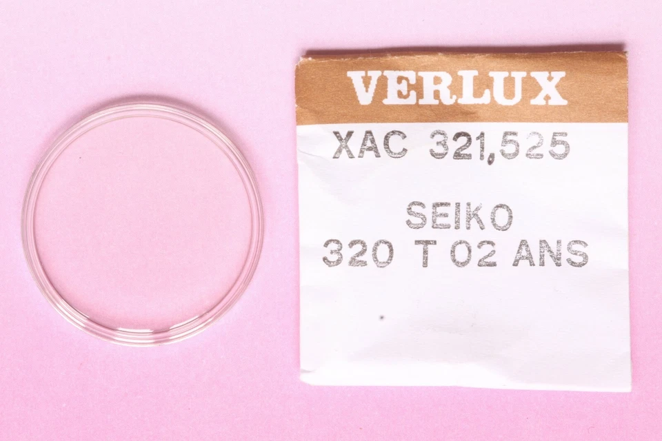 VERLUX Seiko 320T02AN S Vetro Crystal Glass Uhrenglas Verre per 6106-6030 6119-7130