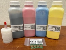 4 x Toner Refill for Konica Minolta Bizhub C3351, C3851 FS + 4 Chip (TNP49)