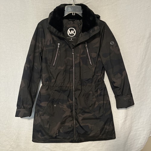 Women's MICHAEL KORS Camo Long Jacket Size S