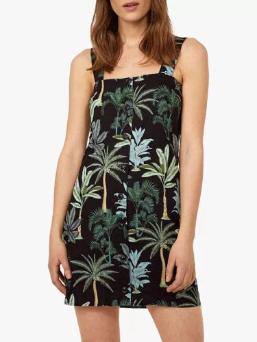 Linen Casual Women's Pinafore/Dungaree Dress