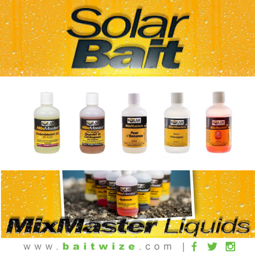 Brand New Solar Tackle Mixmaster Liquid Flavour Range 100ml Bottles