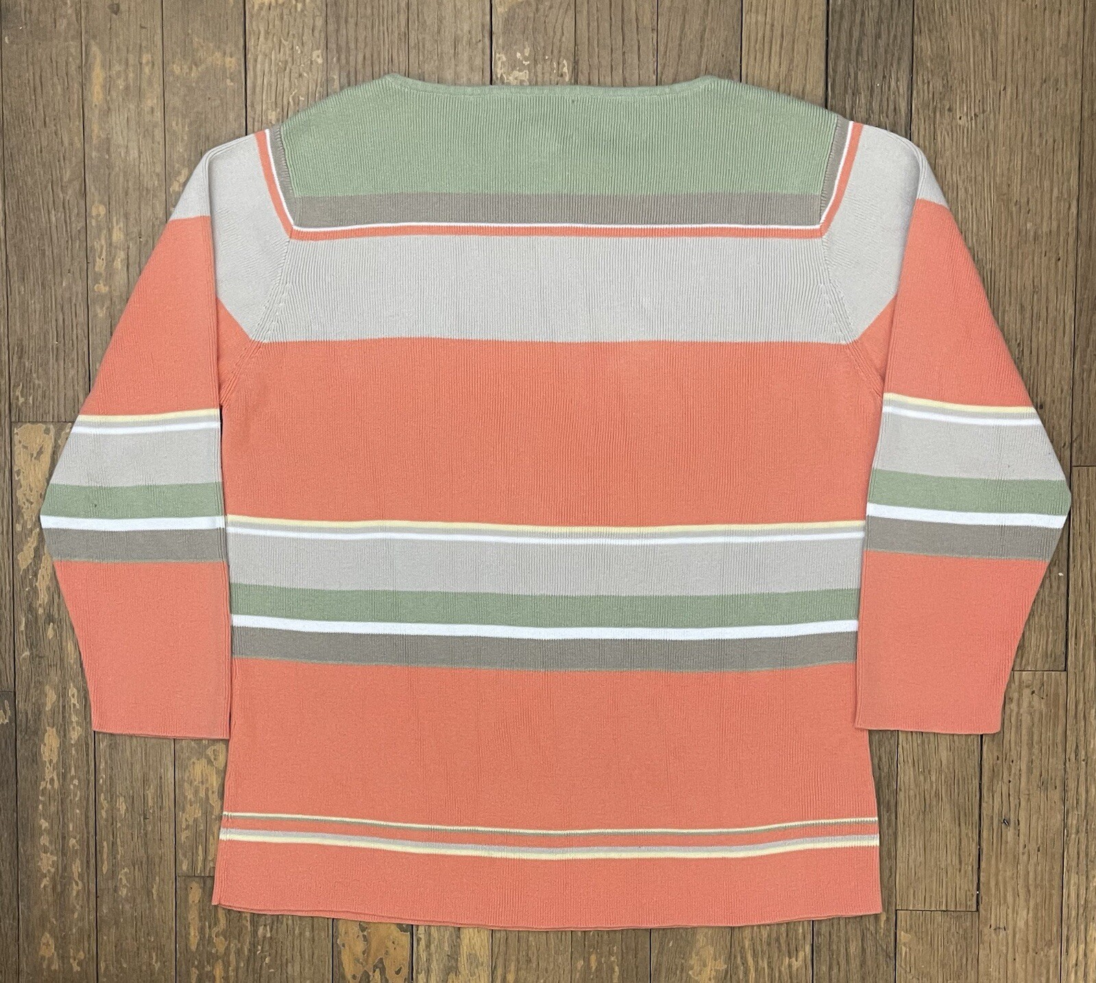 Pendleton Lightweight Sweater Striped Multi Color… - image 2