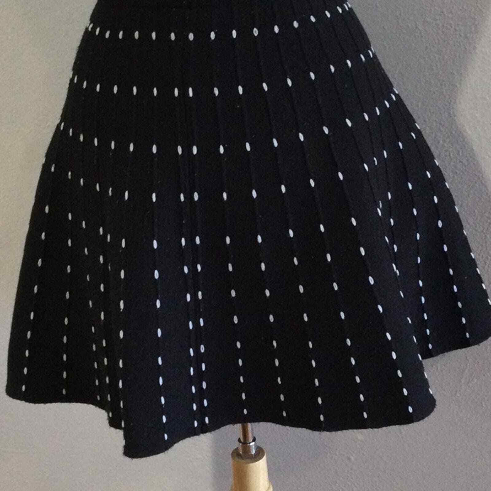 Zara Basic Collection Black/White A-line Skirt Sm… - image 9