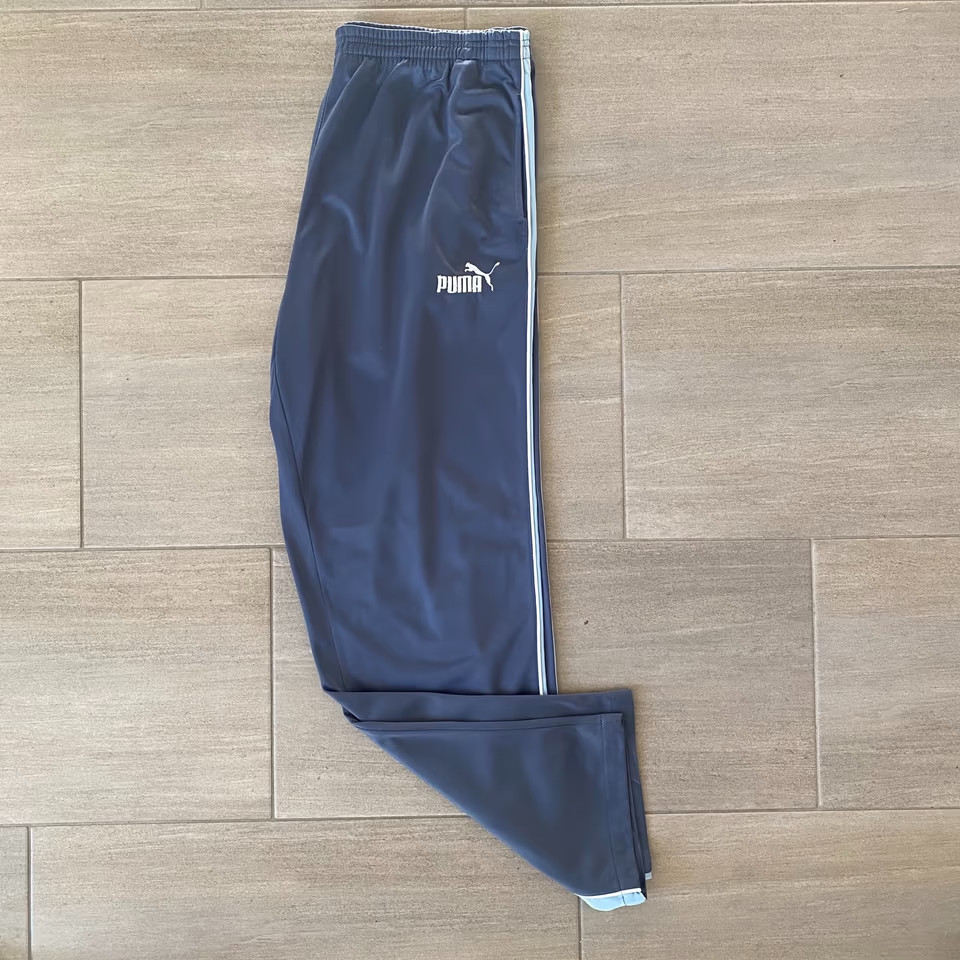 Vintage Puma Jogginghose Gr.XL Herren Grau/Blau Track Pants 90er 90s y2k