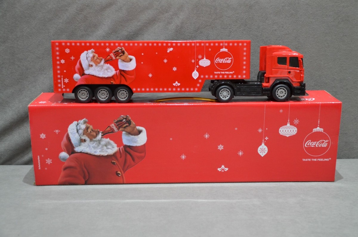 Large 50cm Coca Cola Christmas Truck Remote Control Front Lights