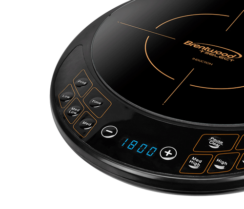 Cocina de inducción eléctrica única Brentwood TS-391 1800W digital negra 120 V NUEVA - Imagen 2 de 5
