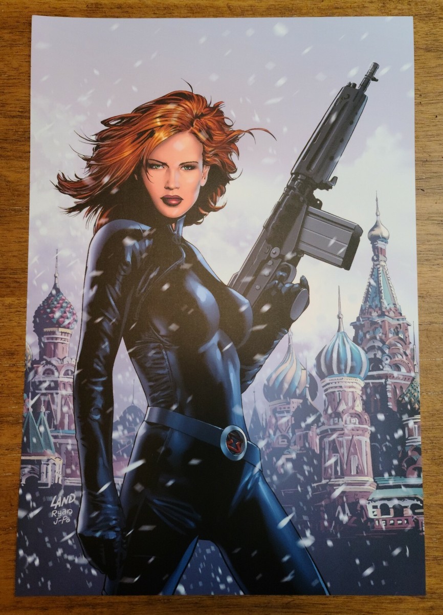 Black Widow 1 Natasha Romanoff Marvel Comic Poster by Greg Land | eBay