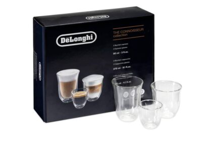 6 Piece Double Wall Borosilicate Glass Set Espresso Cappuccino Latte Mugs