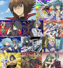 Mazzi Personaggi Yugioh GX tra cui Jaden Aster Alexis Chazz Zane Syrus Jesse