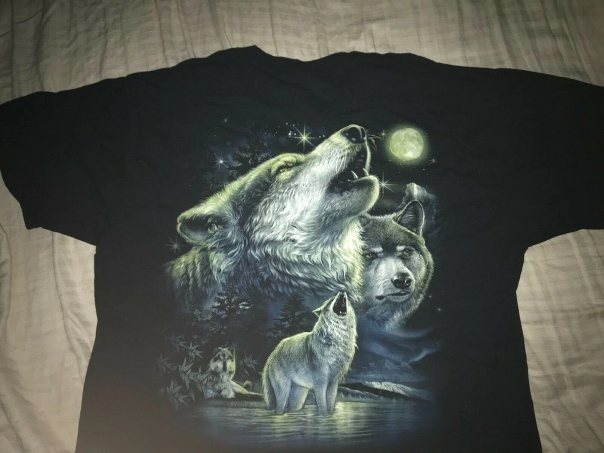 wolf t shirt mens