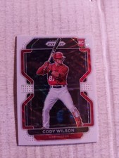 2022 Panini Prizm White Wave Cody Wilson RC Washington Nationals #94