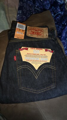 Levi's 501 0838 NEW PRESHRUNK BLACK 31x32 from JUNE 2005 Ultra