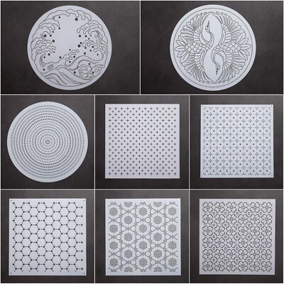Sashiko Schablonen Stickvorlagen Quiltmuster - 22 cm Sammlung ME
